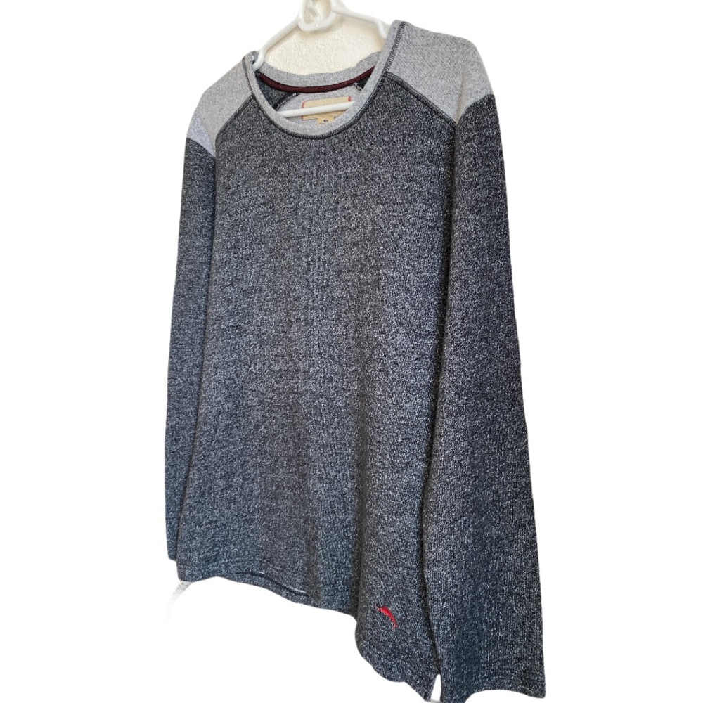 Tommy Bahama Gray Long Sleeve Pullover Sweatshirt - Picture 2 of 10